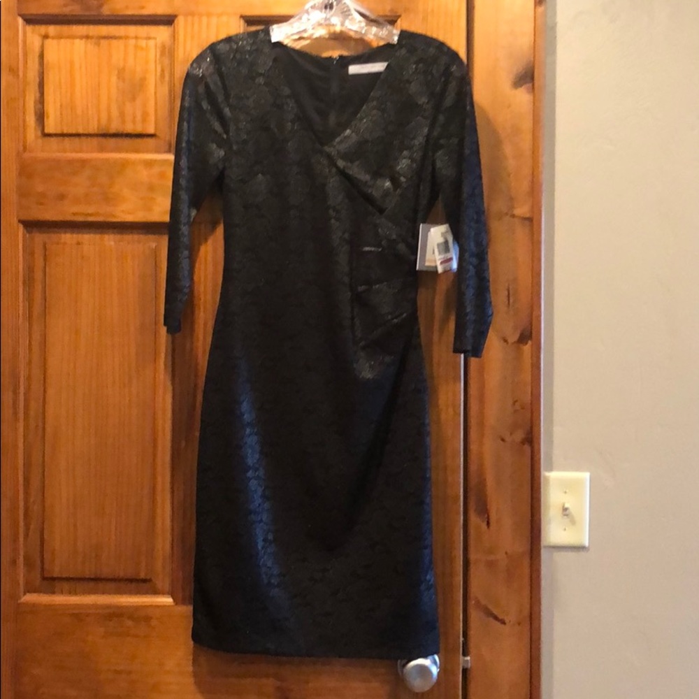 Marc New York Andrew Marc Metallic Lace Dress